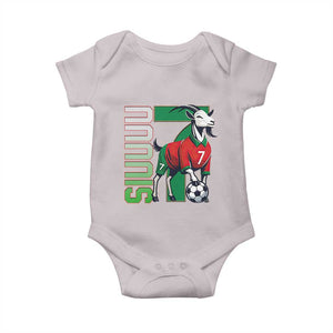 Siuuuu Game Day Soccer Celebration Baby Onesie Gift For Fans TS12 Ice Gray Print Your Wear