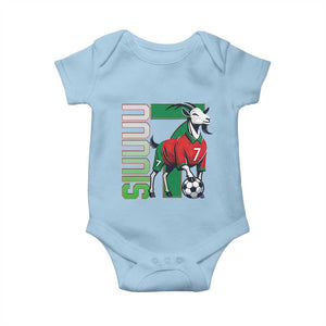 Siuuuu Game Day Soccer Celebration Baby Onesie Gift For Fans TS12 Light Blue Print Your Wear