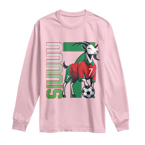 Siuuuu Game Day Soccer Celebration Long Sleeve Shirt Gift For Fans TS12 Light Pink Print Your Wear