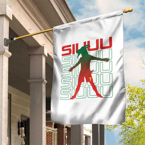 Funny Siuuuu Garden Flag Iconic Goal Shout Soccer Lover Gift TS12 Print Your Wear