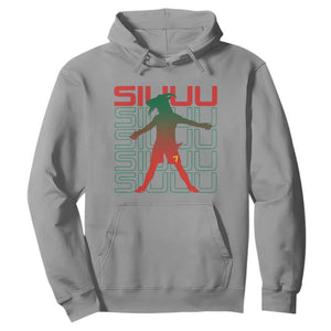 Funny Siuuuu Hoodie Iconic Goal Shout Soccer Lover Gift TS12 Sport Gray Print Your Wear
