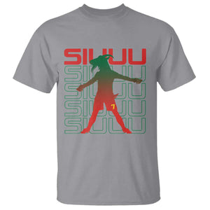 Funny Siuuuu T Shirt Iconic Goal Shout Soccer Lover Gift TS12 Sport Gray Print Your Wear