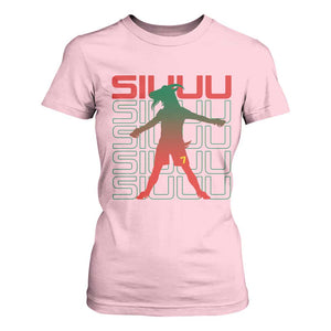 Funny Siuuuu T Shirt For Women Iconic Goal Shout Soccer Lover Gift TS12 Light Pink Print Your Wear