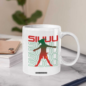 Funny Siuuuu Coffee Mug Iconic Goal Shout Soccer Lover Gift TS12 Print Your Wear