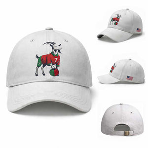 Number Seven Soccer GOAT Siuuuu Celebration Baseball Cap TS12 Baseball Cap Universal Fit White Print Your Wear