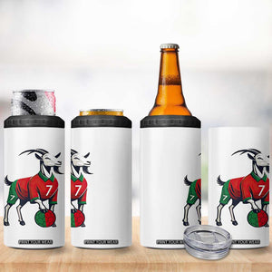 Number Seven Soccer GOAT Siuuuu Celebration 4 in 1 Can Cooler Tumbler TS12 Print Your Wear