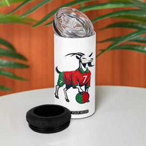 Number Seven Soccer GOAT Siuuuu Celebration 4 in 1 Can Cooler Tumbler TS12 Print Your Wear