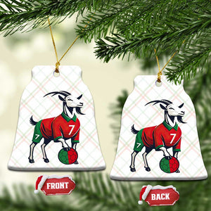 Number Seven Soccer GOAT Siuuuu Celebration Ceramic Ornament TS12 Print Your Wear