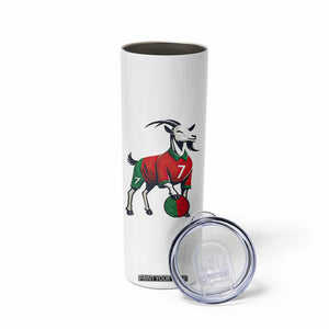 Number Seven Soccer GOAT Siuuuu Celebration Skinny Tumbler TS12 Print Your Wear