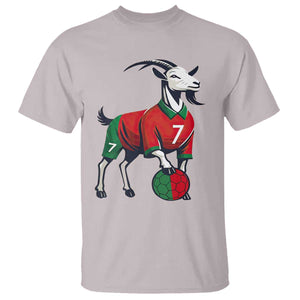 Number Seven Soccer GOAT Siuuuu Celebration T Shirt TS12 Ice Gray Print Your Wear