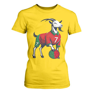 Number Seven Soccer GOAT Siuuuu Celebration T Shirt For Women TS12 Daisy Print Your Wear