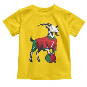Number Seven Soccer GOAT Siuuuu Celebration Toddler T Shirt TS12 Daisy Print Your Wear