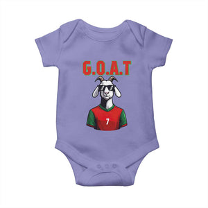 Siuuuu Goat Soccer Celebration Baby Onesie Gift For Fans TS12 Violet Print Your Wear