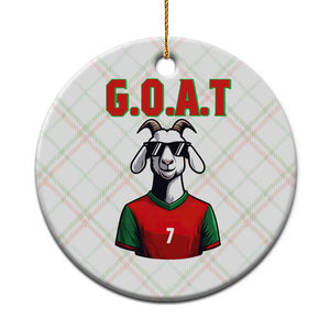 Siuuuu Goat Soccer Celebration Ceramic Ornament Gift For Fans TS12 1pc Christmas Plaid Print Your Wear