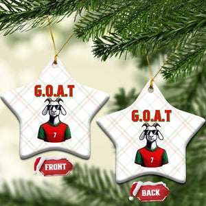 Siuuuu Goat Soccer Celebration Ceramic Ornament Gift For Fans TS12 Print Your Wear