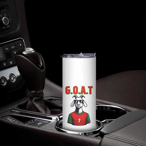 Siuuuu Goat Soccer Celebration Skinny Tumbler Gift For Fans TS12 Print Your Wear