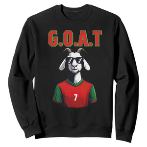 Siuuuu Goat Soccer Celebration Sweatshirt Gift For Fans TS12 Black Print Your Wear