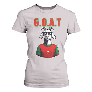 Siuuuu Goat Soccer Celebration T Shirt For Women Gift For Fans TS12 Ice Gray Print Your Wear