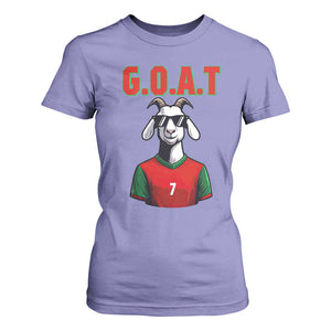 Siuuuu Goat Soccer Celebration T Shirt For Women Gift For Fans TS12 Violet Print Your Wear