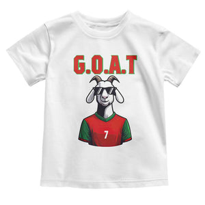 Siuuuu Goat Soccer Celebration Toddler T Shirt Gift For Fans TS12 White Print Your Wear
