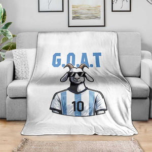The Goat Of Soccer Number Ten Throw Blanket Gift For Fans TS12 Print Your Wear
