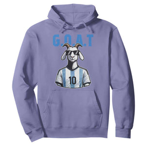 The Goat Of Soccer Number Ten Hoodie Gift For Fans TS12 Violet Print Your Wear