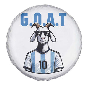 The Goat Of Soccer Number Ten Spare Tire Cover Gift For Fans TS12 Print Your Wear