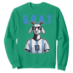 The Goat Of Soccer Number Ten Sweatshirt Gift For Fans TS12 Irish Green Print Your Wear