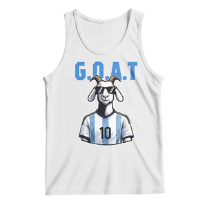 The Goat Of Soccer Number Ten Tank Top Gift For Fans TS12 White Print Your Wear