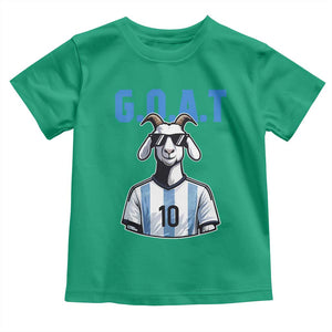The Goat Of Soccer Number Ten Toddler T Shirt Gift For Fans TS12 Irish Green Print Your Wear