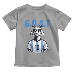 The Goat Of Soccer Number Ten Toddler T Shirt Gift For Fans TS12 Sport Gray Print Your Wear