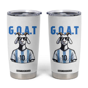 The Goat Of Soccer Number Ten Tumbler Cup Gift For Fans TS12 White Print Your Wear