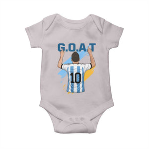 Legendary Number 10 Baby Onesie Goat Of Soccer Gift For Fans TS12 Ice Gray Print Your Wear