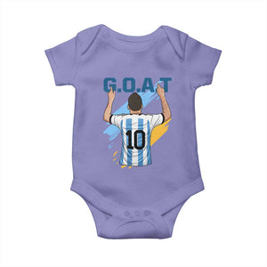 Legendary Number 10 Baby Onesie Goat Of Soccer Gift For Fans TS12 Violet Print Your Wear