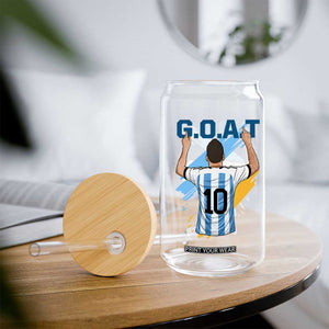 Legendary Number 10 Glass Can Goat Of Soccer Gift For Fans TS12 Print Your Wear