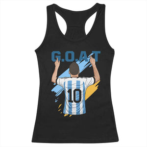 Legendary Number 10 Racerback Tank Top Goat Of Soccer Gift For Fans TS12 Black Print Your Wear