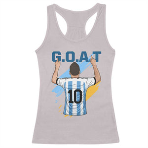 Legendary Number 10 Racerback Tank Top Goat Of Soccer Gift For Fans TS12 Ice Gray Print Your Wear