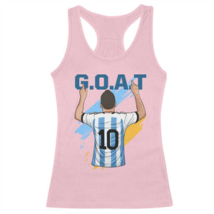 Legendary Number 10 Racerback Tank Top Goat Of Soccer Gift For Fans TS12 Light Pink Print Your Wear