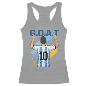 Legendary Number 10 Racerback Tank Top Goat Of Soccer Gift For Fans TS12 Sport Gray Print Your Wear