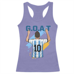 Legendary Number 10 Racerback Tank Top Goat Of Soccer Gift For Fans TS12 Violet Print Your Wear