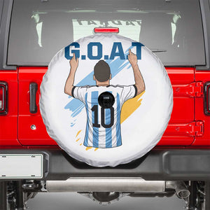 Legendary Number 10 Spare Tire Cover Goat Of Soccer Gift For Fans TS12 Black Print Your Wear
