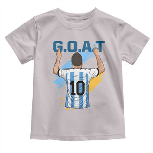 Legendary Number 10 Toddler T Shirt Goat Of Soccer Gift For Fans TS12 Ice Gray Print Your Wear