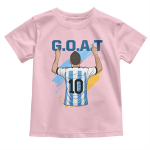 Legendary Number 10 Toddler T Shirt Goat Of Soccer Gift For Fans TS12 Light Pink Print Your Wear