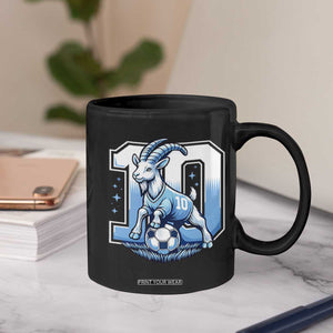 Number Ten The Goat Of Football Fans Coffee Mug Soccer Lover Gift TS12 Print Your Wear