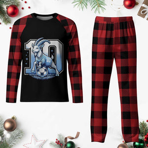Number Ten The Goat Of Football Fans Plaid Pajama Set Soccer Lover Gift TS12 Buffalo Plaid Print Your Wear