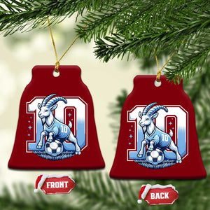 Number Ten The Goat Of Football Fans Ceramic Ornament Soccer Lover Gift TS12 Print Your Wear
