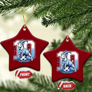 Number Ten The Goat Of Football Fans Ceramic Ornament Soccer Lover Gift TS12 Print Your Wear
