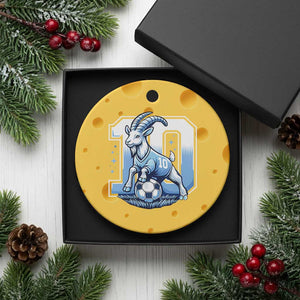 Number Ten The Goat Of Football Fans Ceramic Ornament Soccer Lover Gift TS12 1pc Yellow Cheese Print Your Wear