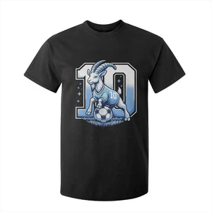 Number Ten The Goat Of Football Fans T Shirt For Kid Soccer Lover Gift TS12 Black Print Your Wear