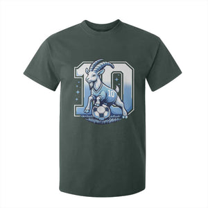 Number Ten The Goat Of Football Fans T Shirt For Kid Soccer Lover Gift TS12 Dark Forest Green Print Your Wear